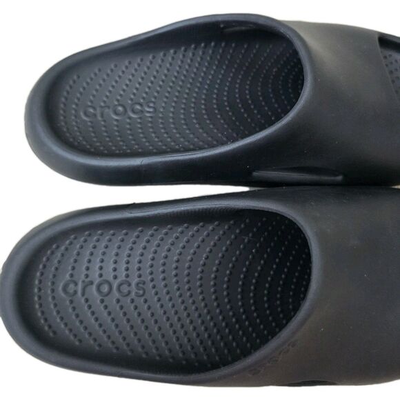 Crocs Mellow Recovery Slide Sandals Black Black Womens Size 11  Men’s Size 9